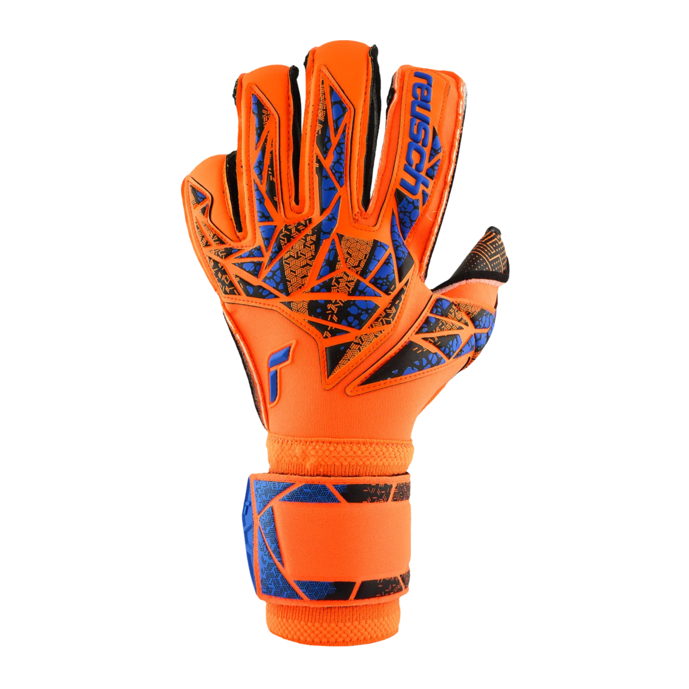 Reusch Attrakt Gold X Evolution GluePrint TW-Handschuhe Orange Blau Schwarz F2211
