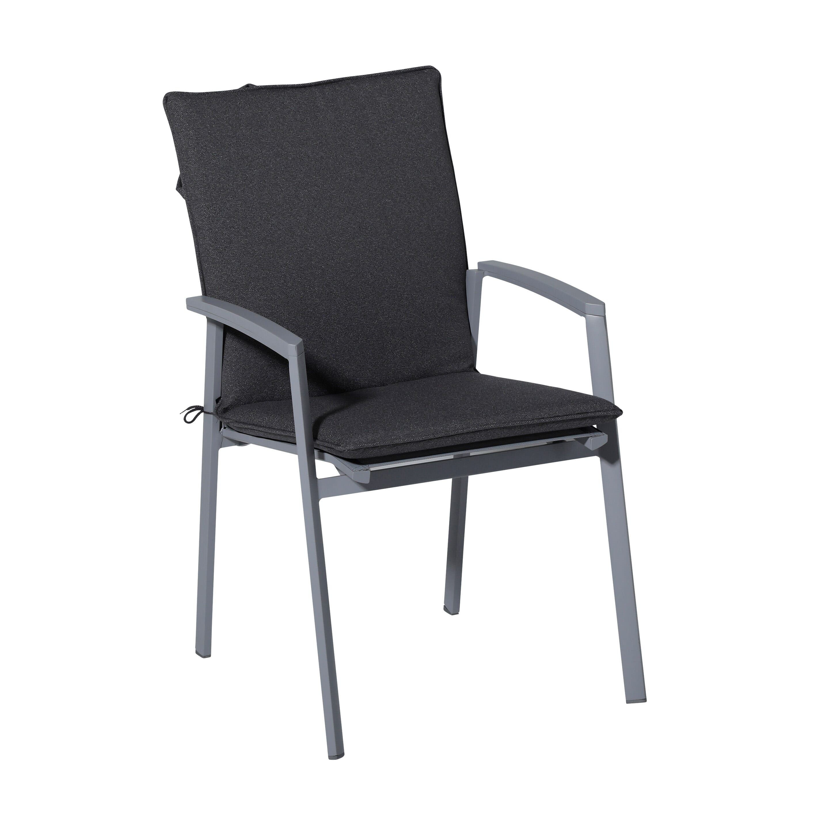 Madison Outdoor Manchester Grau 97 x 49 Kissen mit hoher Rückenlehne