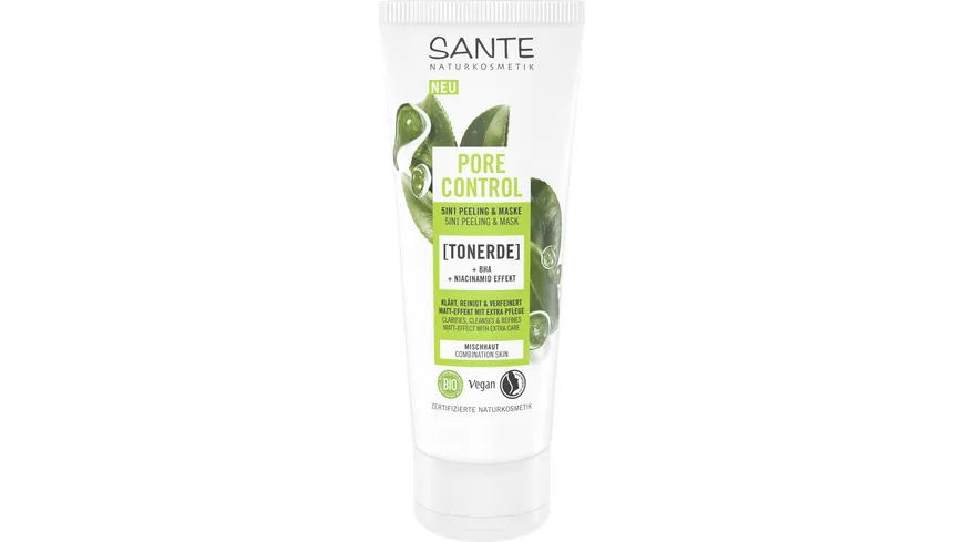 SANTE Pore Control 5in1 Peeling & Maske 100 ml