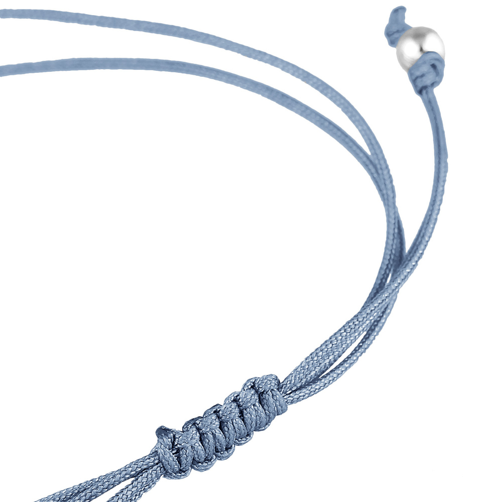 Elli Elli Bracelet Femmes symbole de la confirmation du poisson avec nylon bleu clair  Bracelet