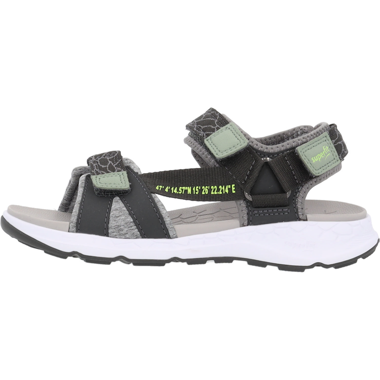 Superfit CRISS CROS 00580, Sandalen (Kinder), Kinder, GRAU/HELLGRAU