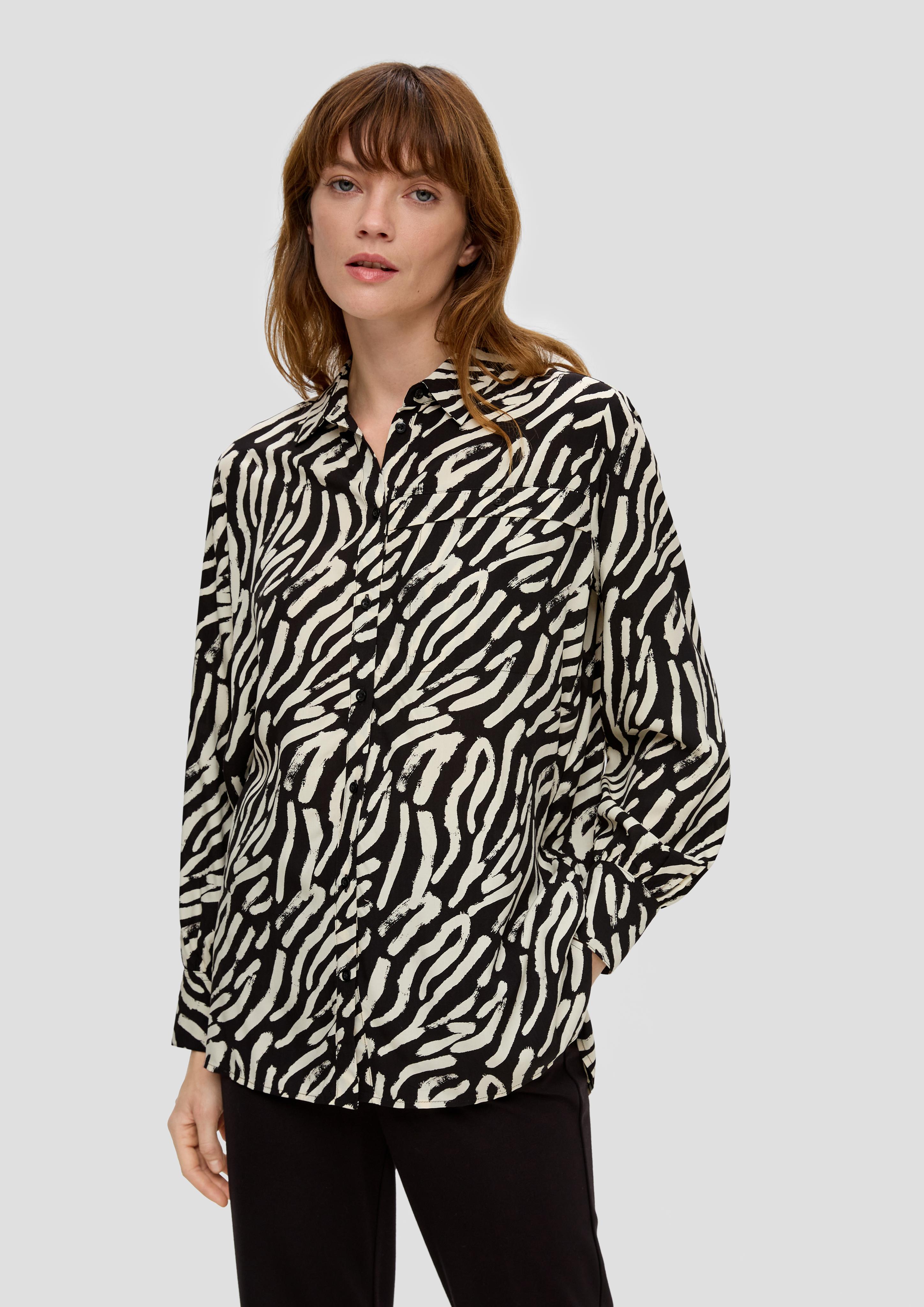 Longbluse aus reiner Viskose  2139177-99A4