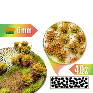 Unkrautbüschel Selbstklebend - Orange 6 mm