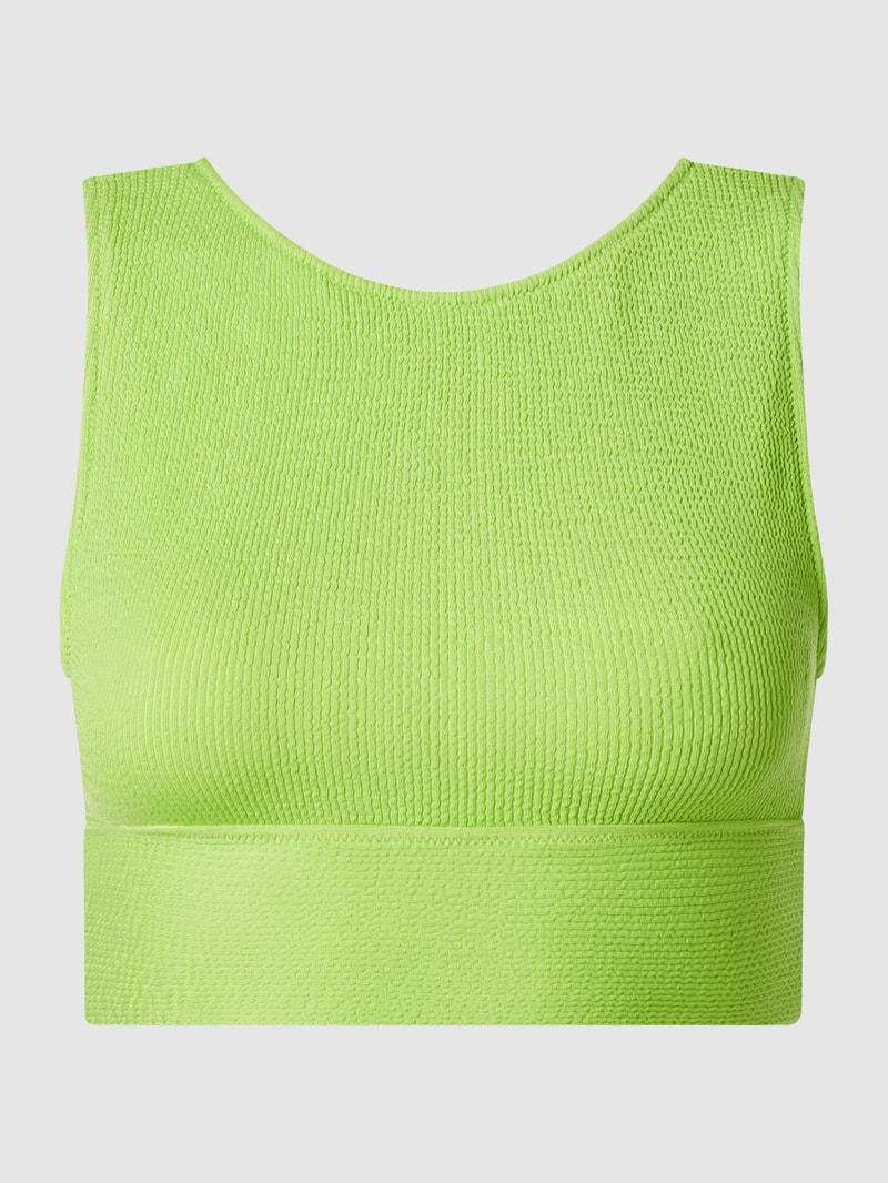 Bikini-Oberteil in Bustier-Form Modell 'Maleo Scrunchy' in grün