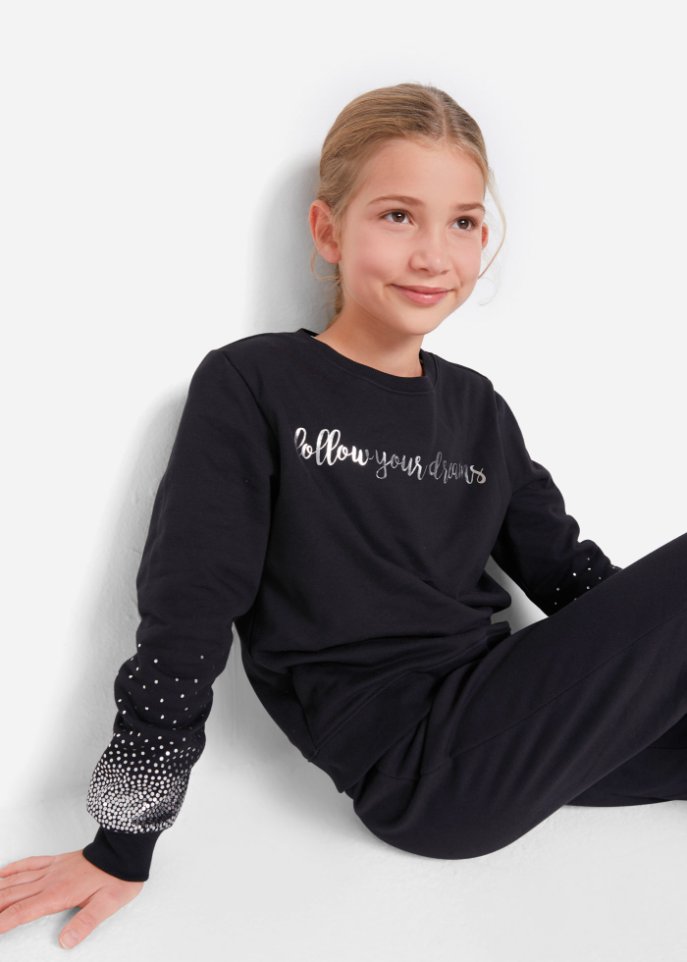 Mädchen Sweatshirt + Sweathose (2-tlg. Set)
