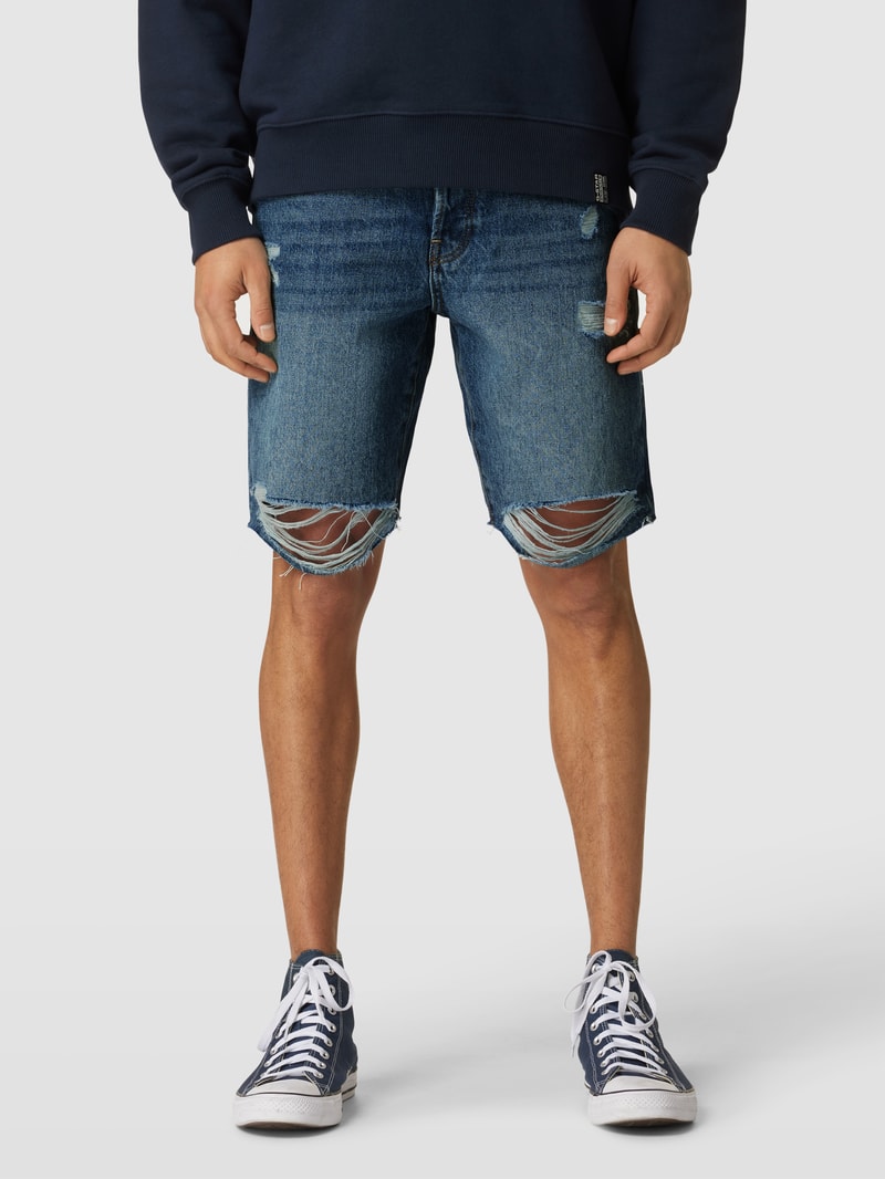 Jeansshorts im Destroyed-Look Modell 'EDGE' in jeans