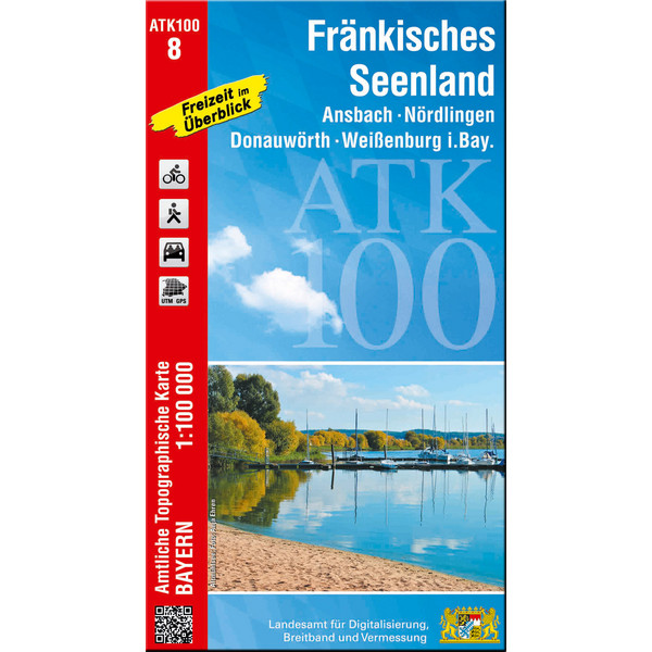 FRÄNKISCHES SEENLAND 1:100 000 - Wanderkarte