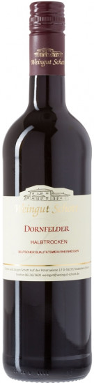 2022 Dornfelder halbtrocken - Weingut Schott