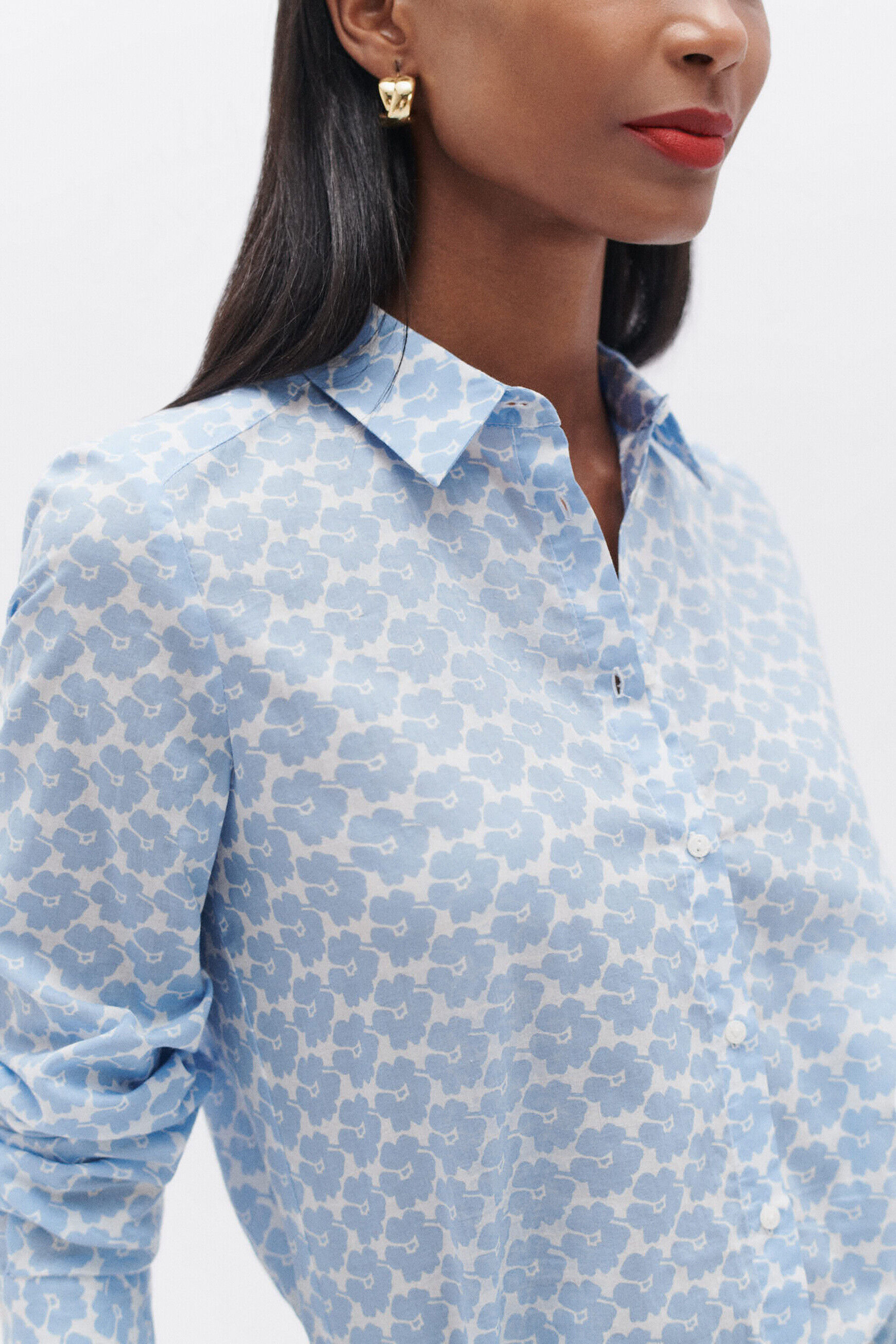 Chemise jessica1 bleu ciel femme