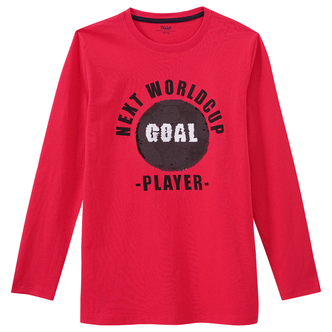 Jungen Langarmshirt mit Wendepailletten