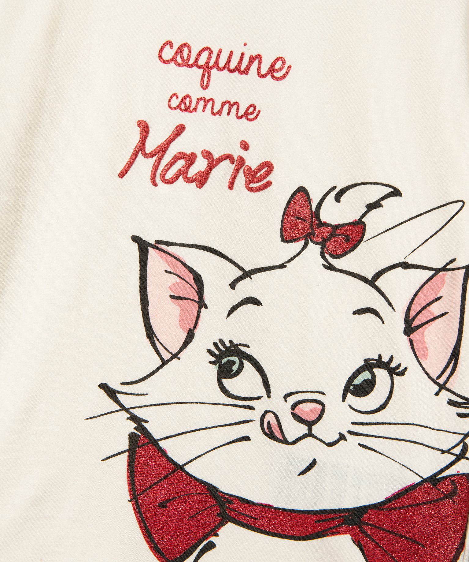 Tee-shirt fille avec motif Les Aristochats - DS ecru | GEMO