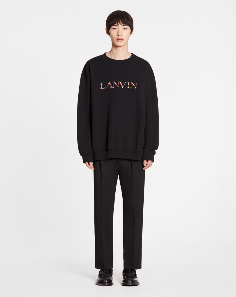 SWEAT-SHIRT OVERSIZE BRODÉ LANVIN CURB