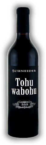 Markus Schneider, Tohuwabohu, Merlot, Cabernet Franc, Cabernet Sauvignon, Petit Verdot, Qualitätswein, trocken, 2019, Pfalz  Markus Schneider, Tohuwabohu, Merlot, Cabernet Franc, Cabernet Sauvignon, Petit Verdot, Qualitätswein, trocken, 2019, Pfalz