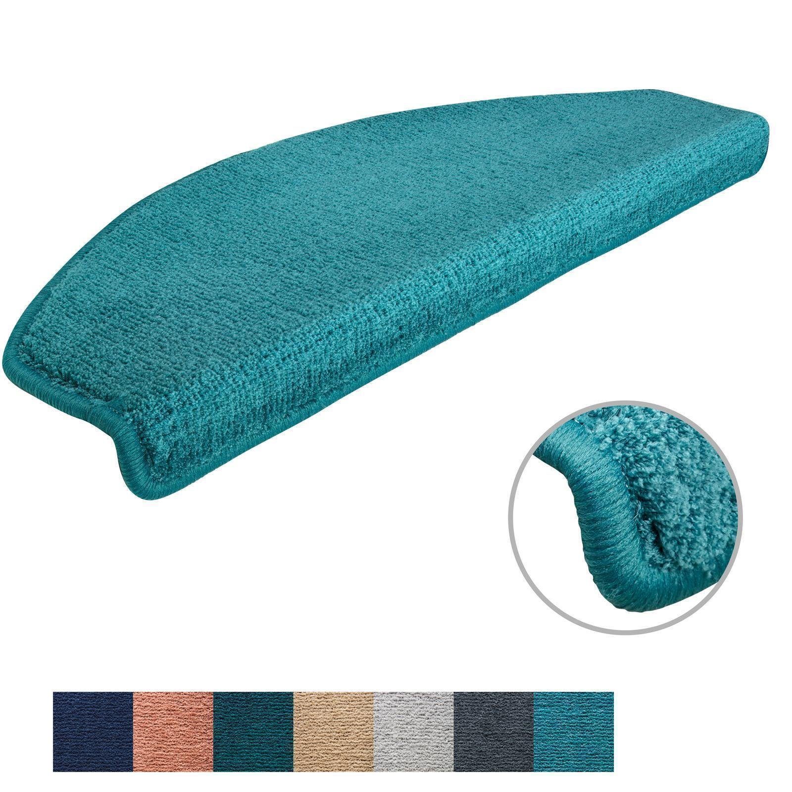 Stufenmatte Stufenmatten Sweet Halbrund Türkis 15 Stück, Metzker®, halbrund, Höhe: 14 mm, 15 Stück im Set - Türkis