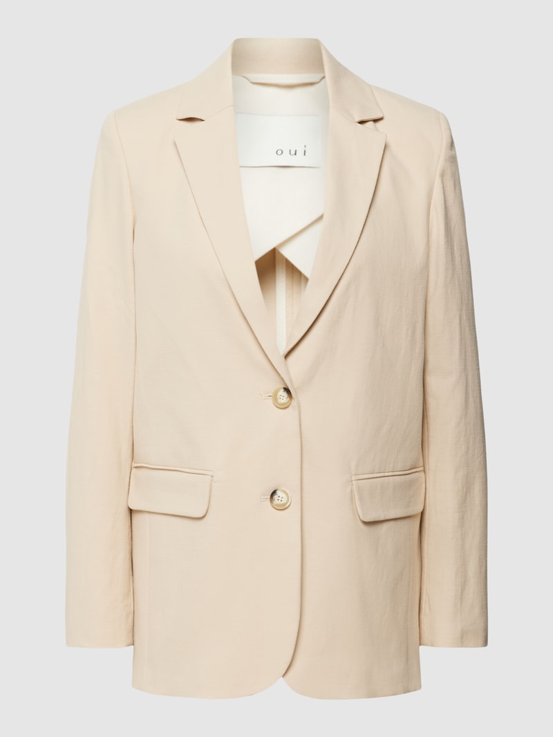 Blazer mit Reverskragen in sand