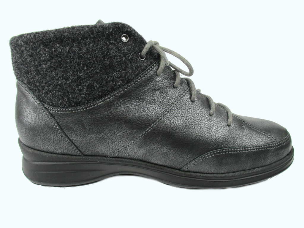 FINN COMFORT Schnür-Stiefeletten grau Galtür