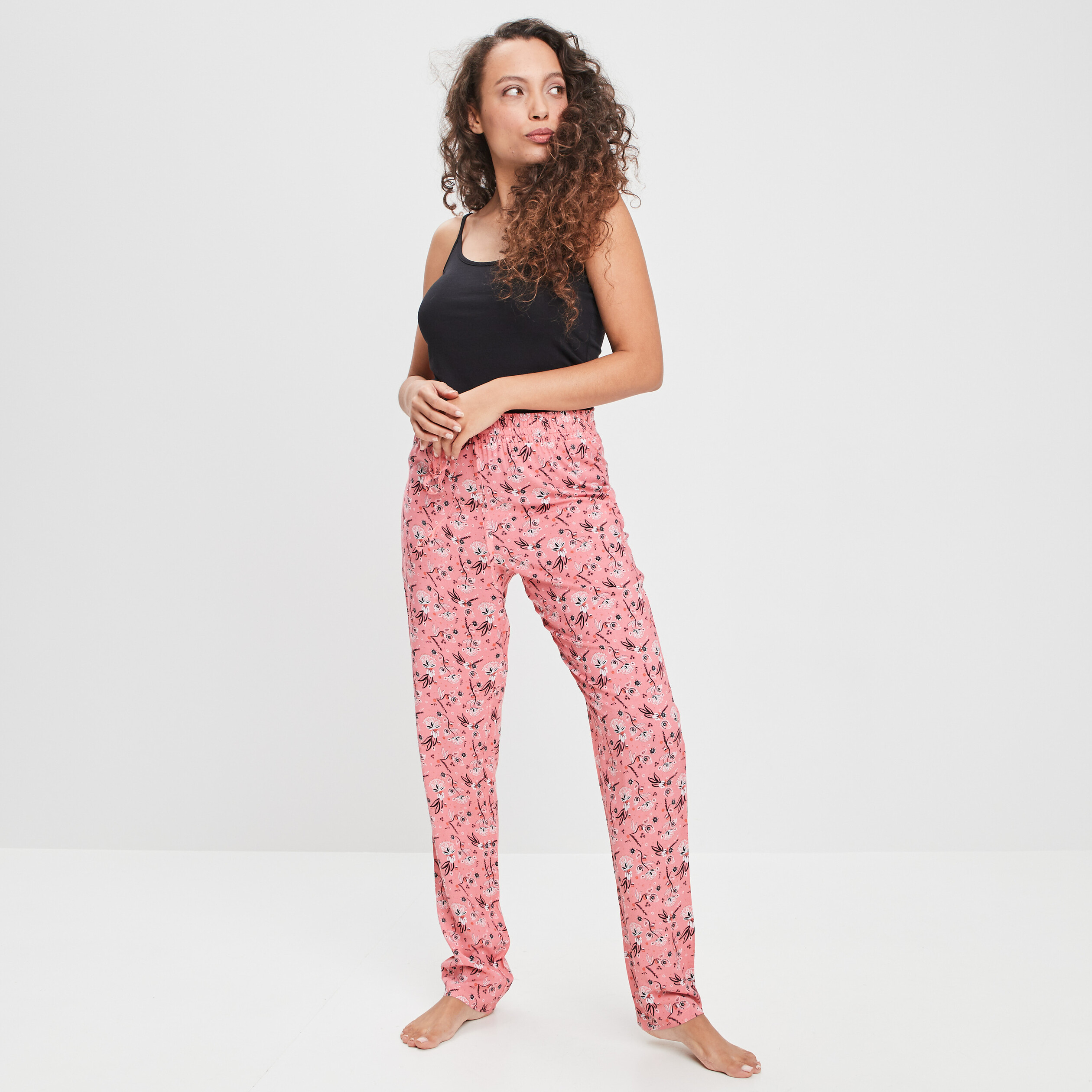 Pantalon de pyjama orange corail femme | La Halle