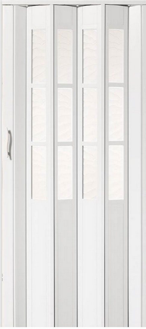 Vivaldi Falttür Schiebetür Tür weiß Fenster H. 203 cm B. bis 98,5 cm cl011