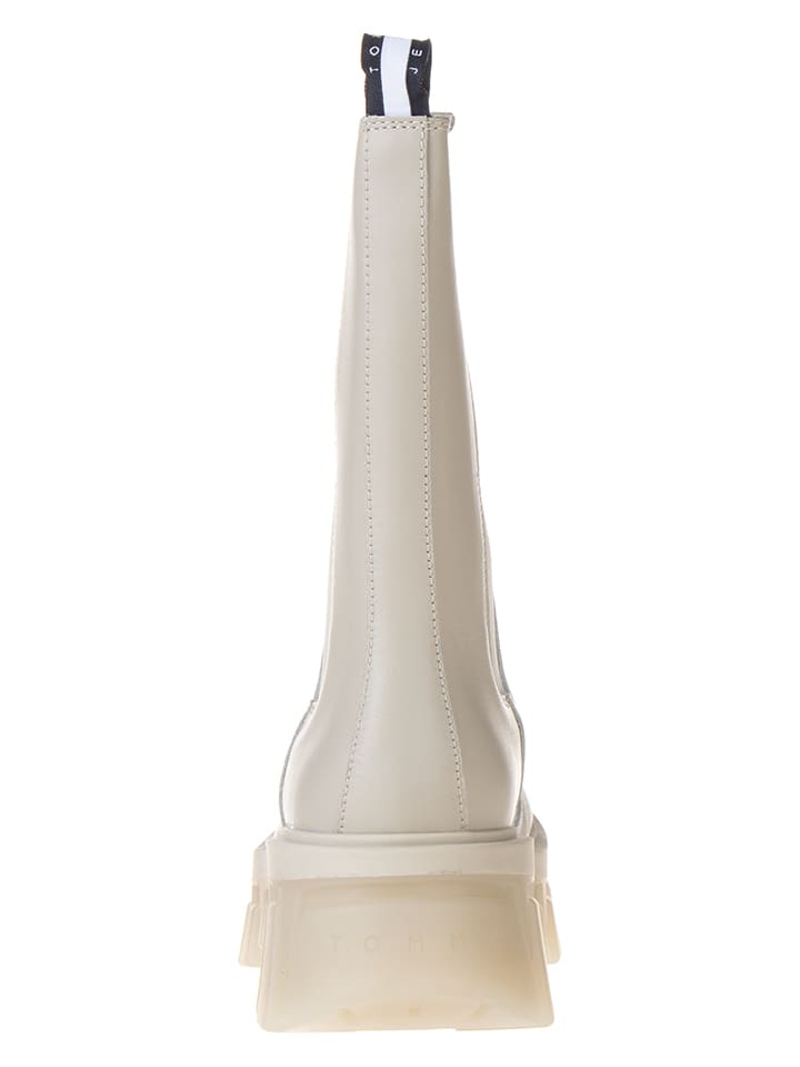 Tommy Hilfiger Shoes Leder-Chelsea-Boots in Beige günstig kaufen