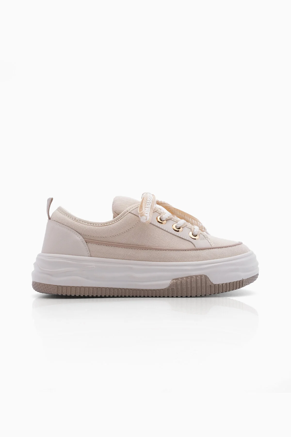 Marjin  Sneaker - Beige - Flacher Absatz