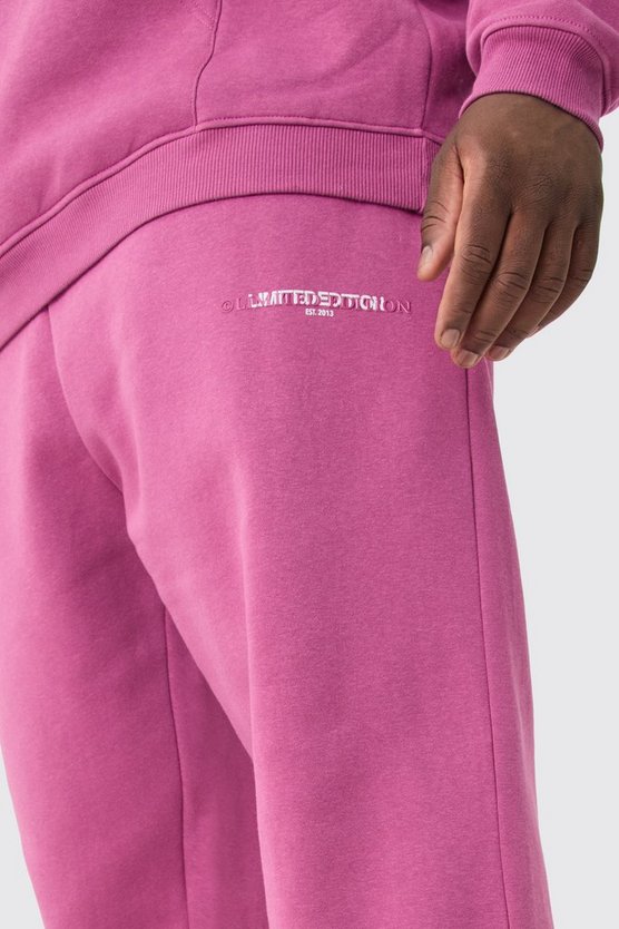 Plus Regular Fit Split Hem Limited Jogger