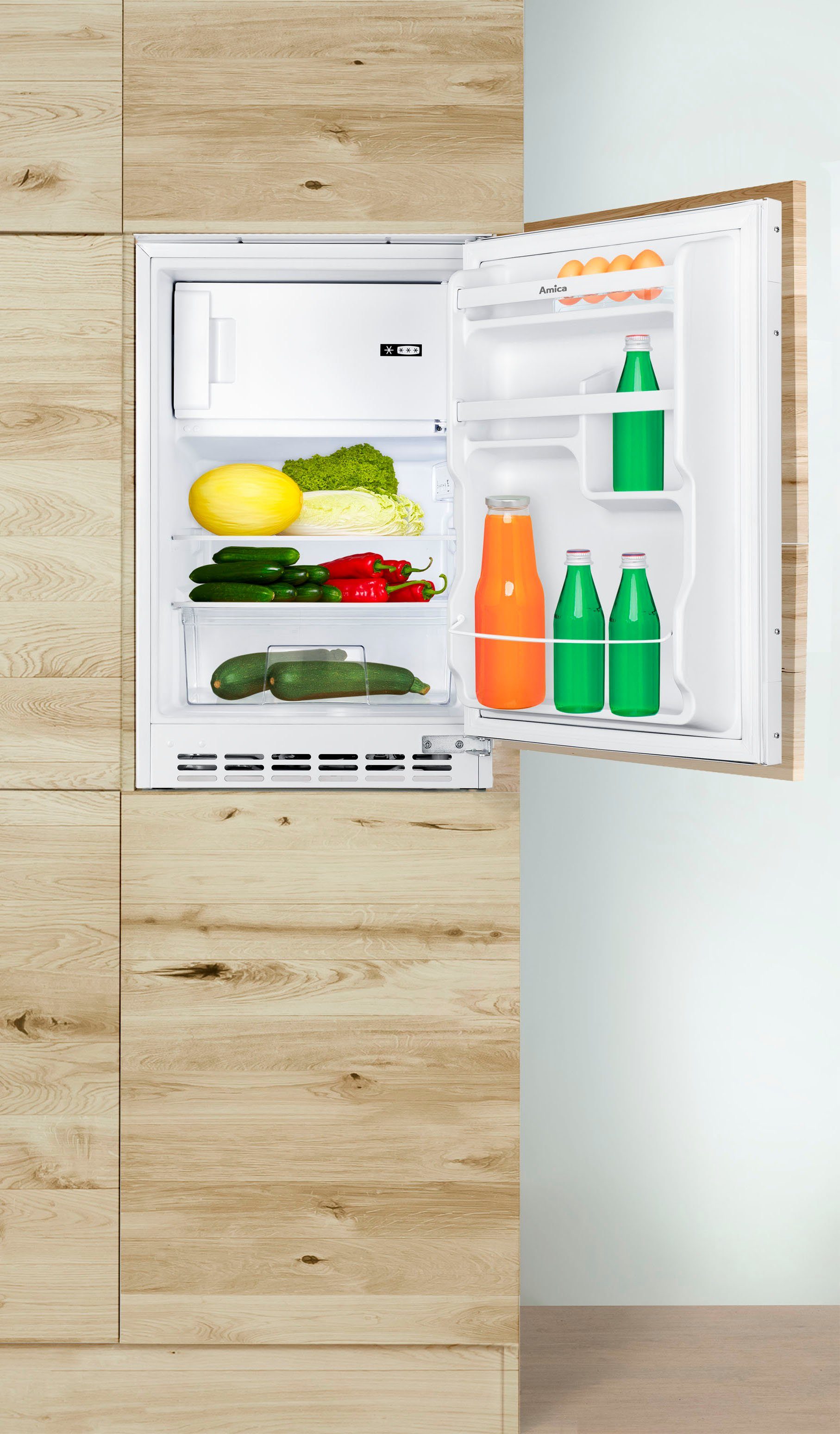 Amica Einbaukühlschrank UKSD 361 940, 81,5 cm hoch, 49,5 cm breit