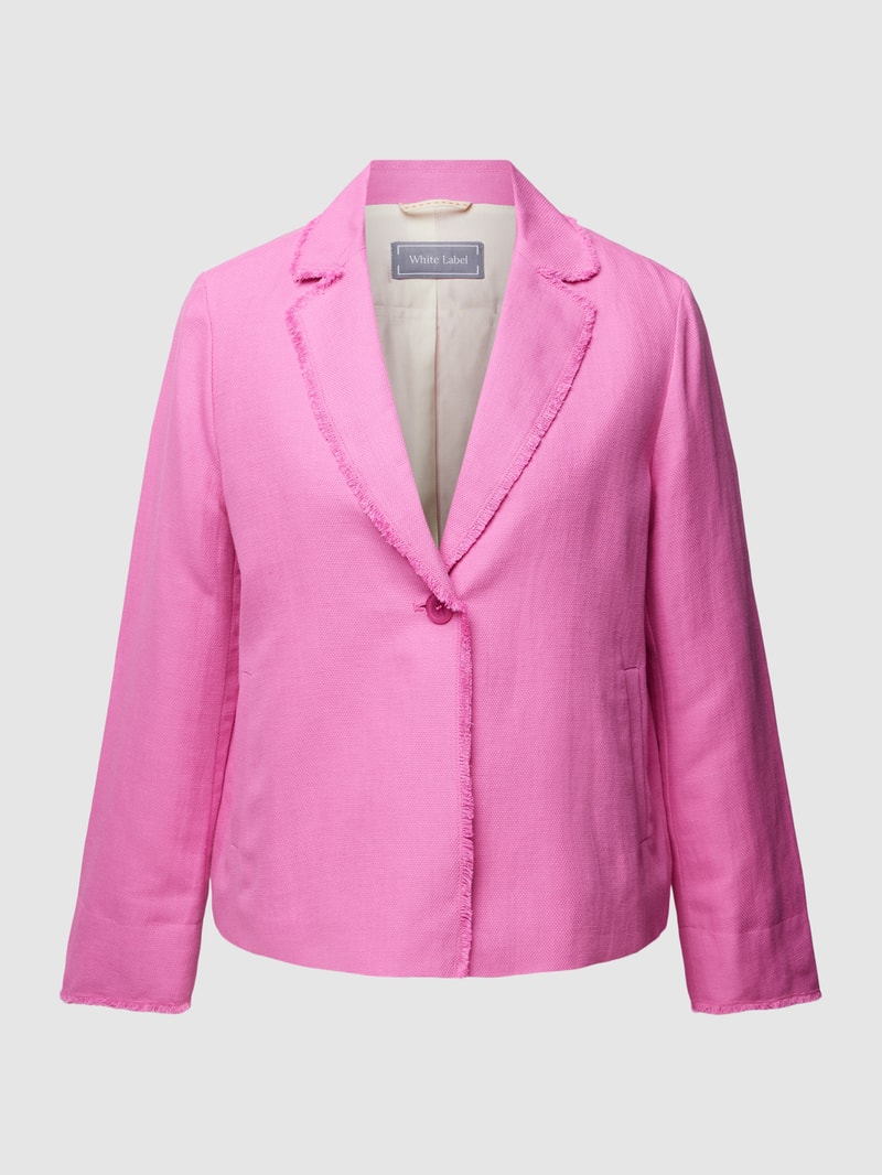 Blazer mit Knopfverschluss in pink