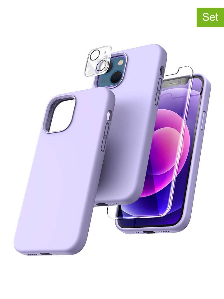 SWEET ACCESS 3tlg. Set: Full-Body-Case für iPhone 15 Pro in Lila günstig kaufen onesize