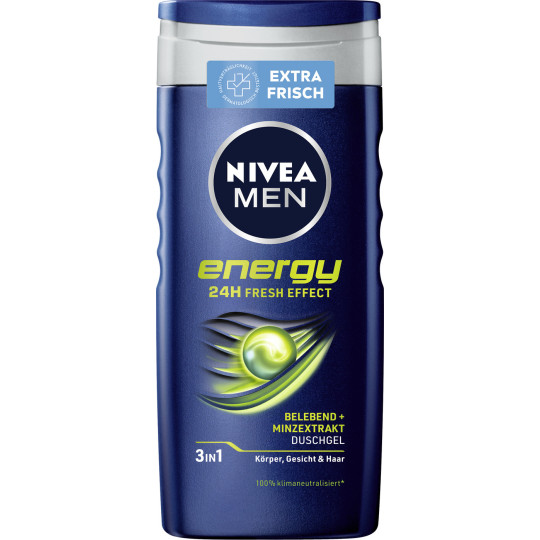 Nivea Men 3in1 Duschgel Energy 24H Fresh Effect 250ML