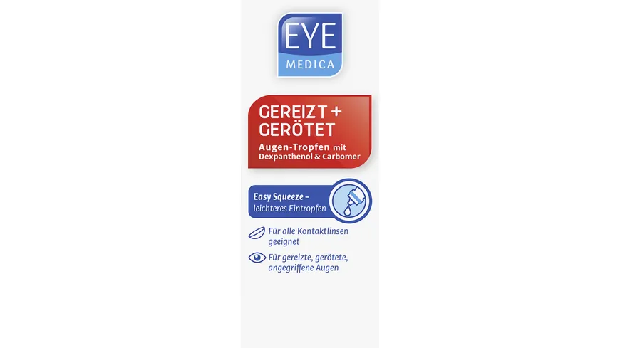 EyeMedica Augentropfen Gereizt + Gerötet 10 ml