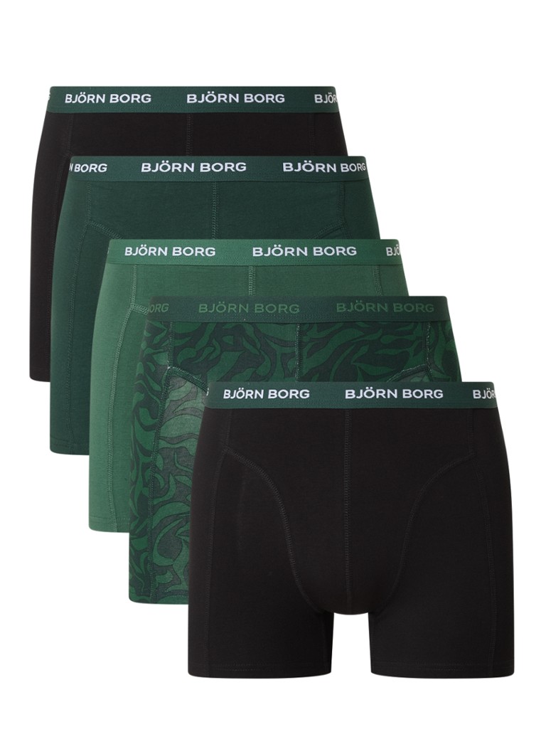Boxer Björn Borg con fascia logo, confezione da 5