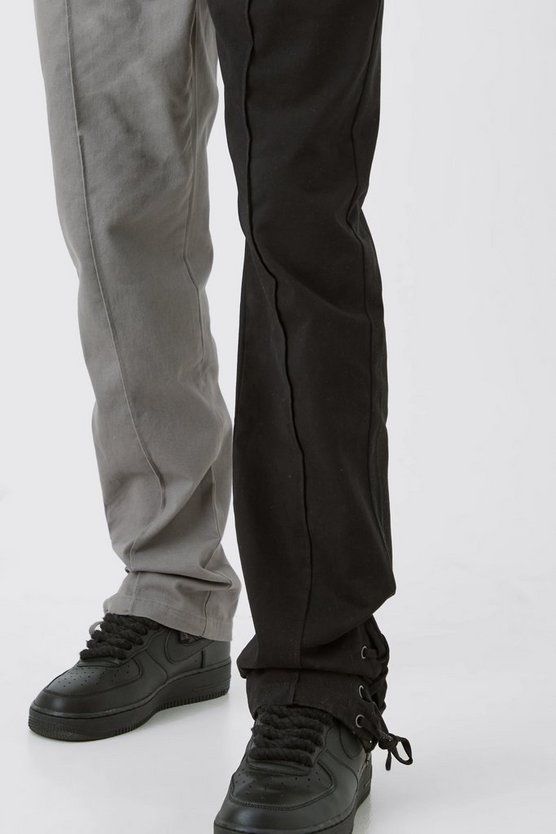 Tall gespleißte Hose mit geradem Bein