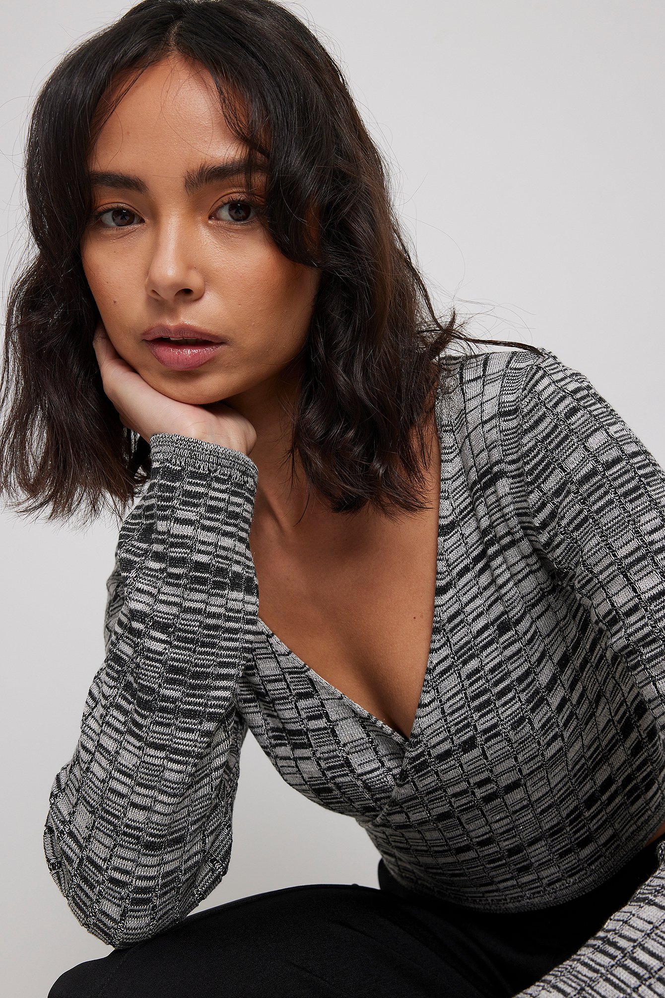 Überlappendes Cropped Top