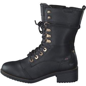 Mustang Schnürstiefelette in schwarz
