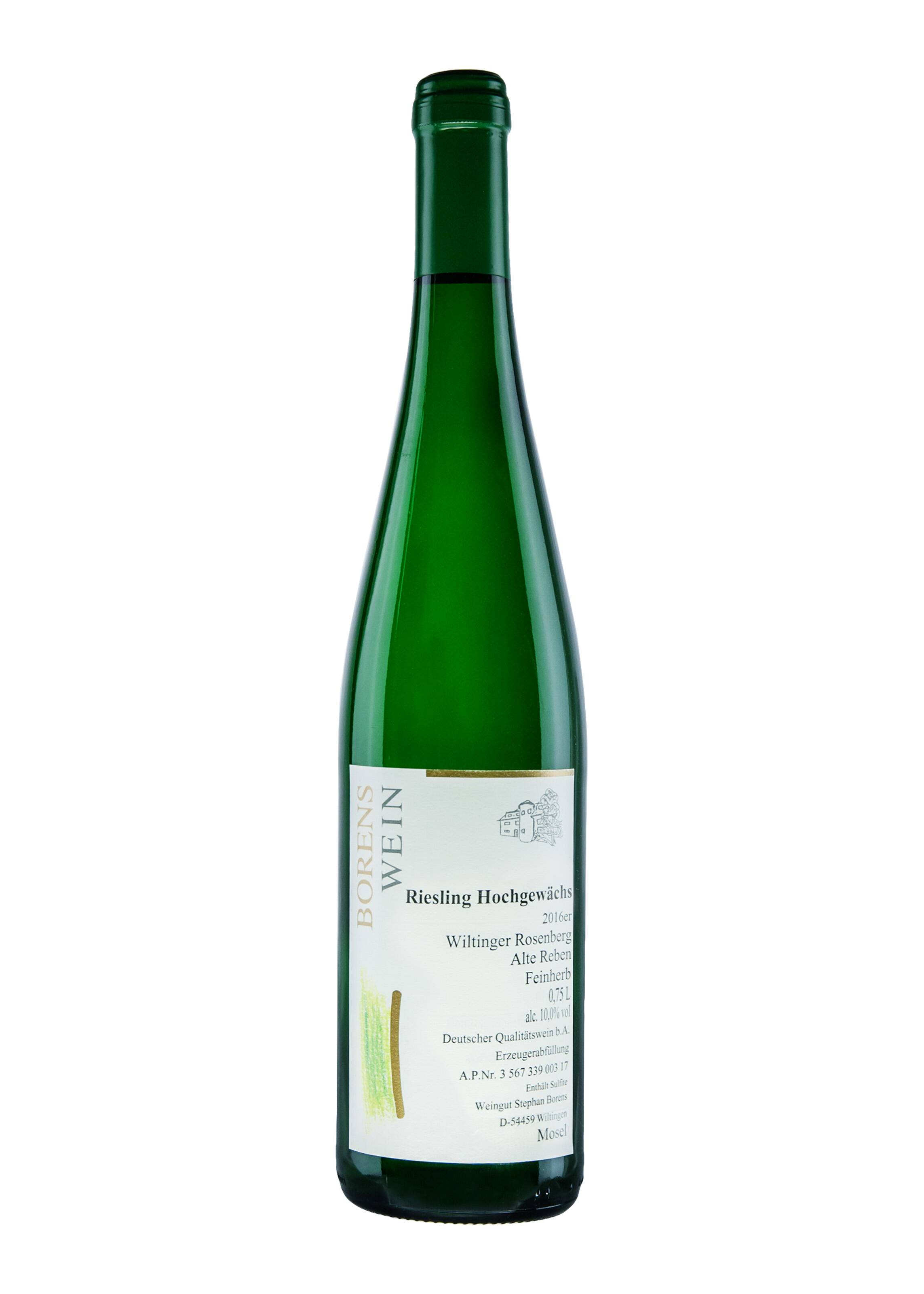 Weingut - Brennerei Borens Wiltinger Rosenberg alte Reben
