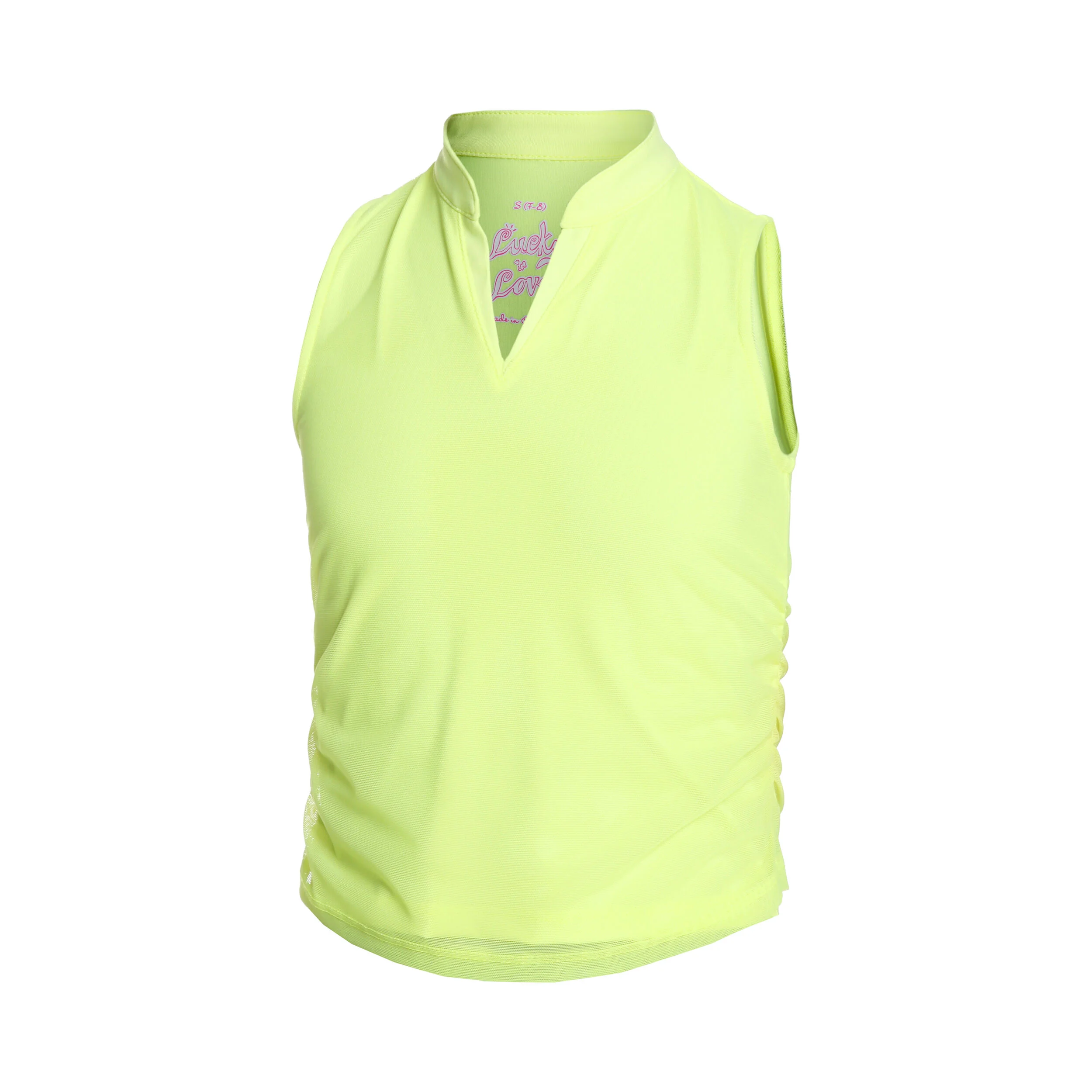 Mesh Is More Tank-Top Mädchen - Neongelb