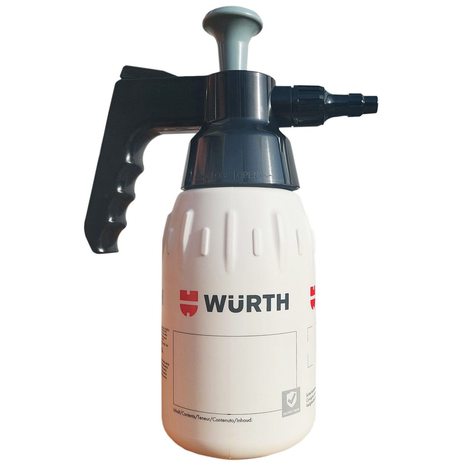 Würth Foliengewächshaus Würth Pumpsprühflaschen 1 Liter Grau Lösemittelbeständig Spar-Set