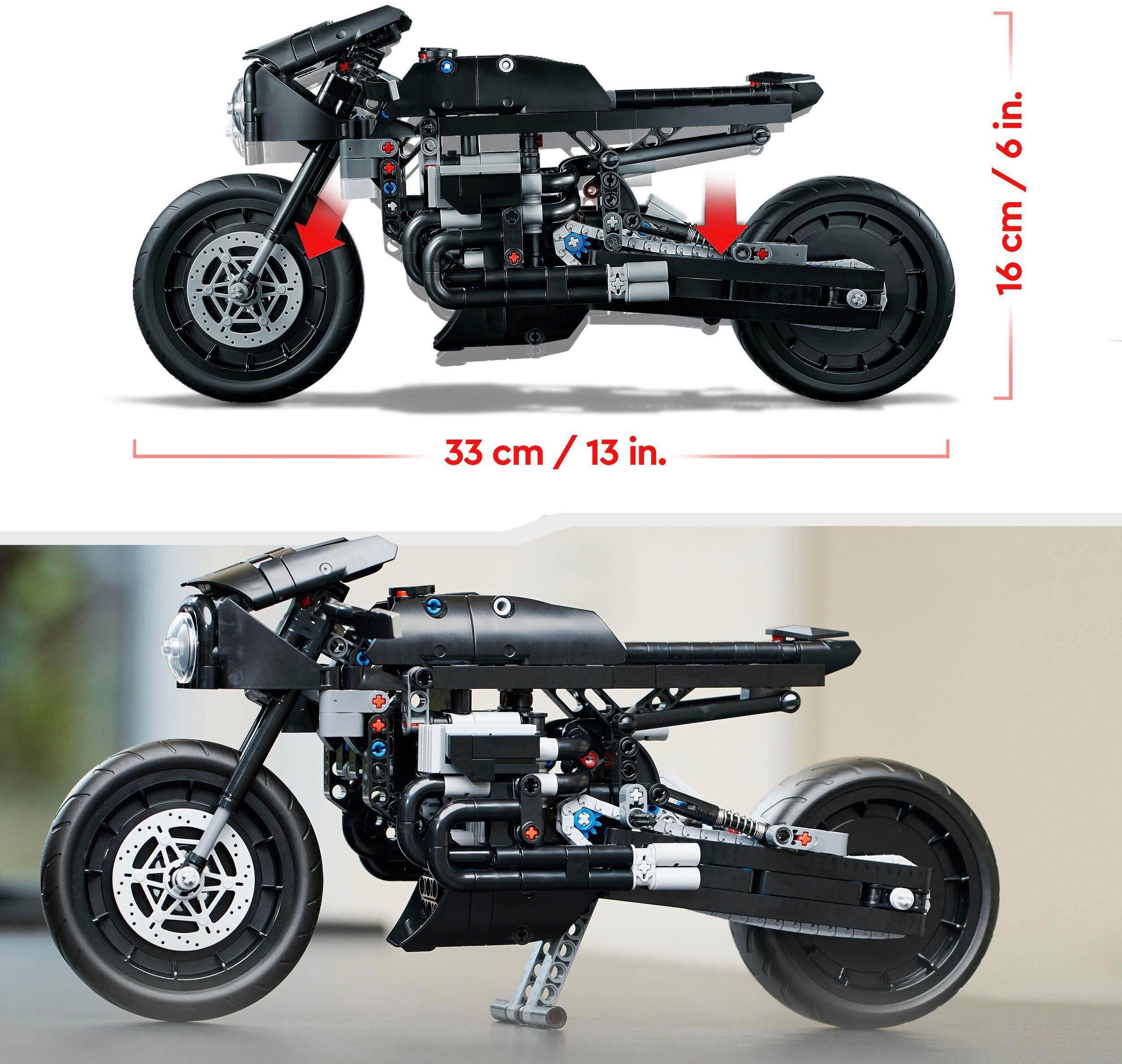 LEGO® Konstruktionsspielsteine THE BATMAN – BATCYCLE (42155), LEGO® Technic, (641 St)