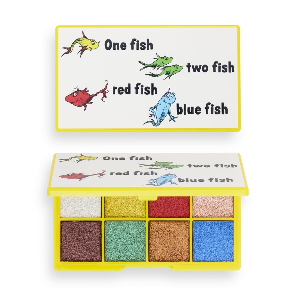 I Heart Revolution I Heart Revolution x Dr. Seuss One FishTwo Fish Red Fish Blue Fish Palette palette