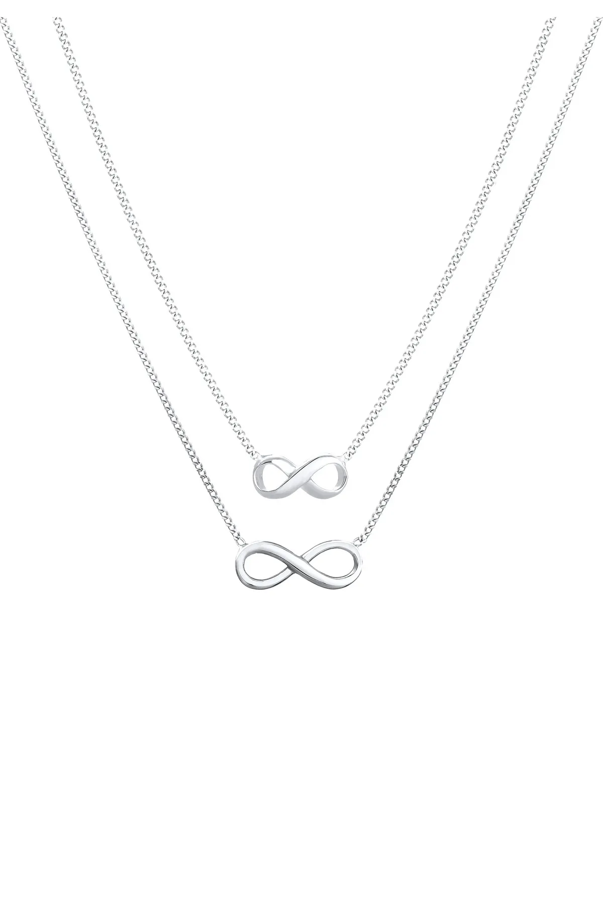 ELLI  Halskette Infinity Mutter Tochter 2er Set 925 Silber