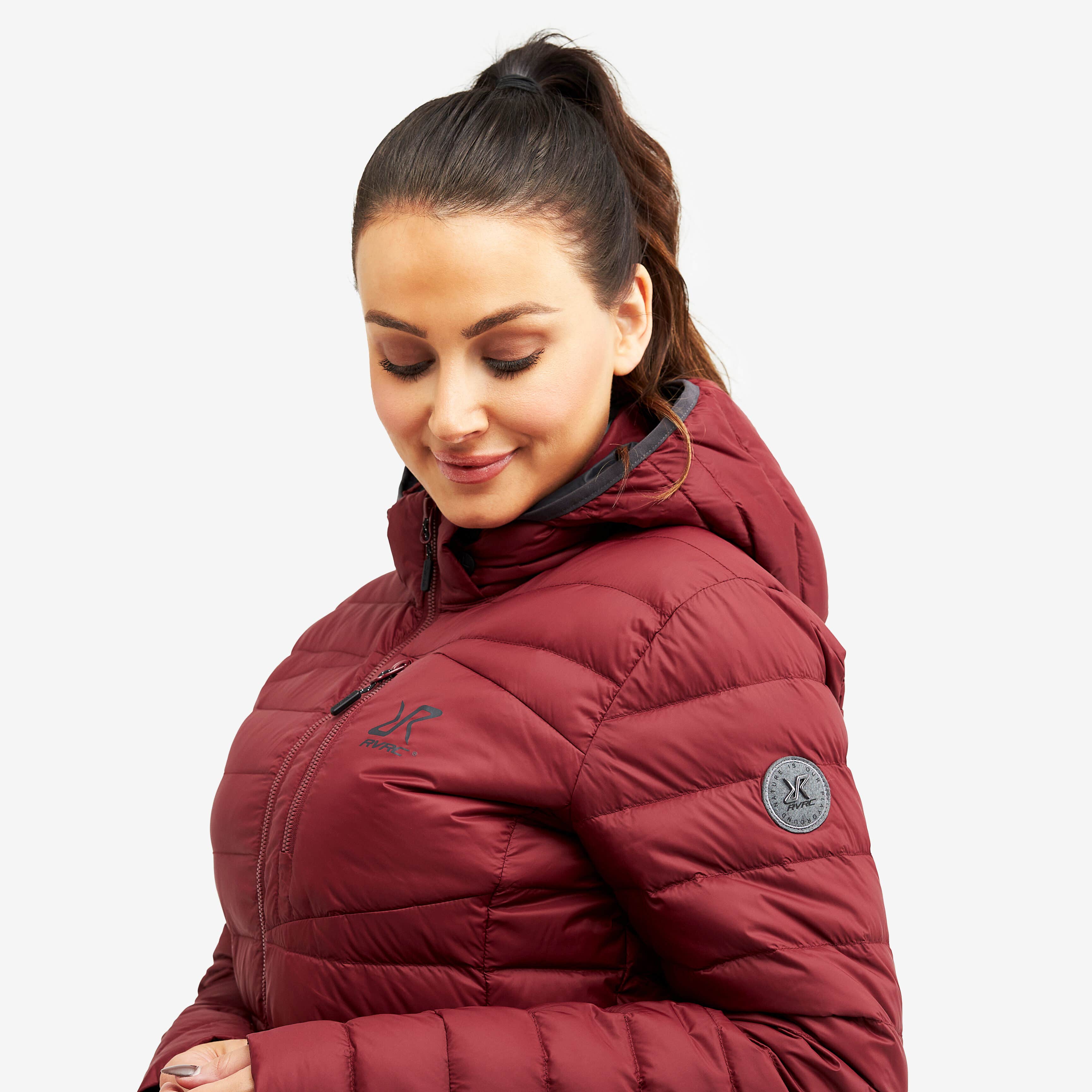 Helium Down Jacket Femme Bison Red