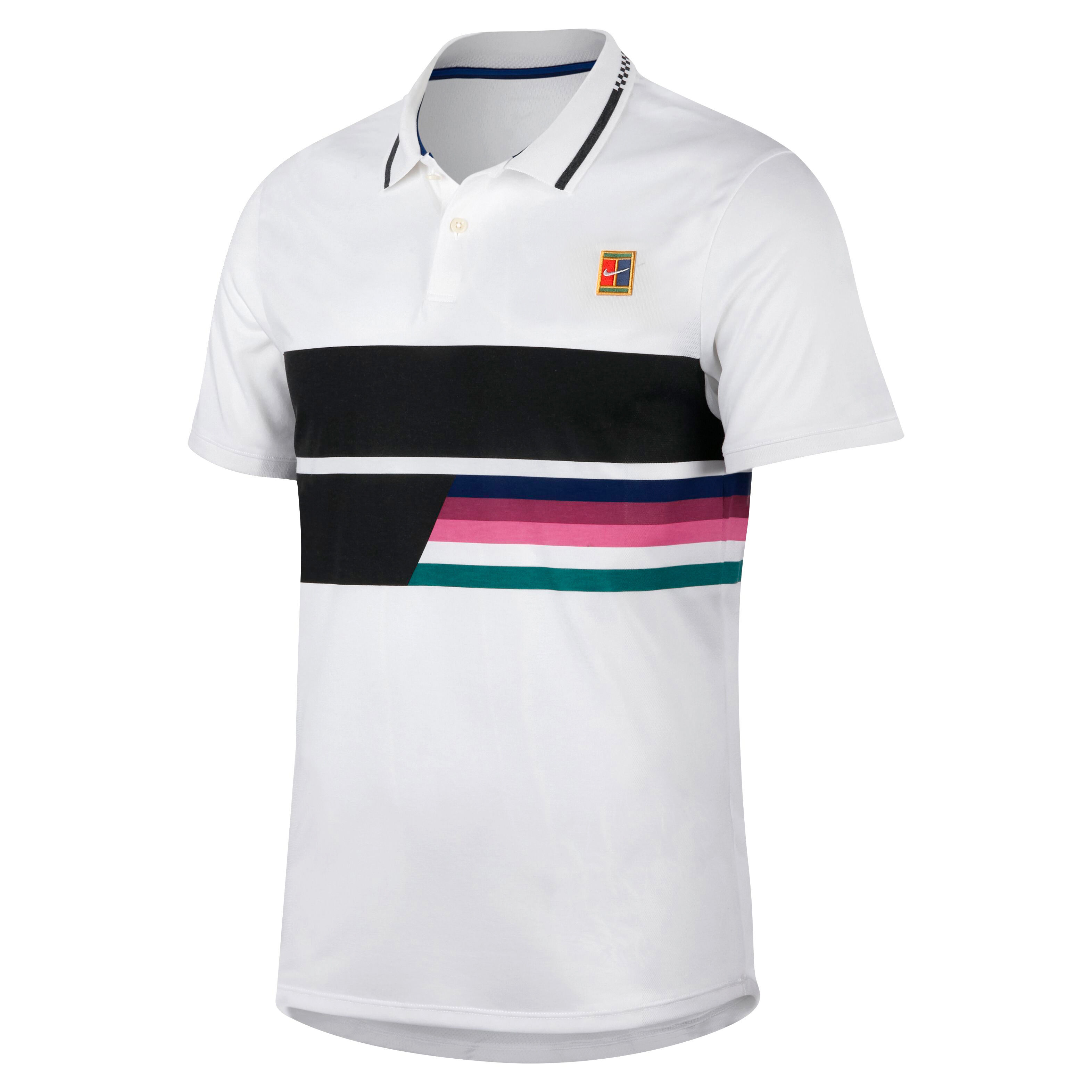 Advantage Polo Herren - Weiß, Schwarz
