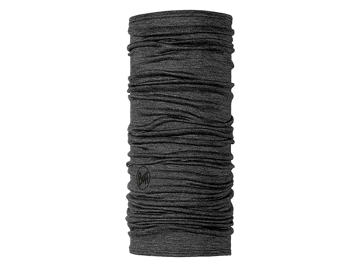 Buff Merino Wool Solid Grey Schal