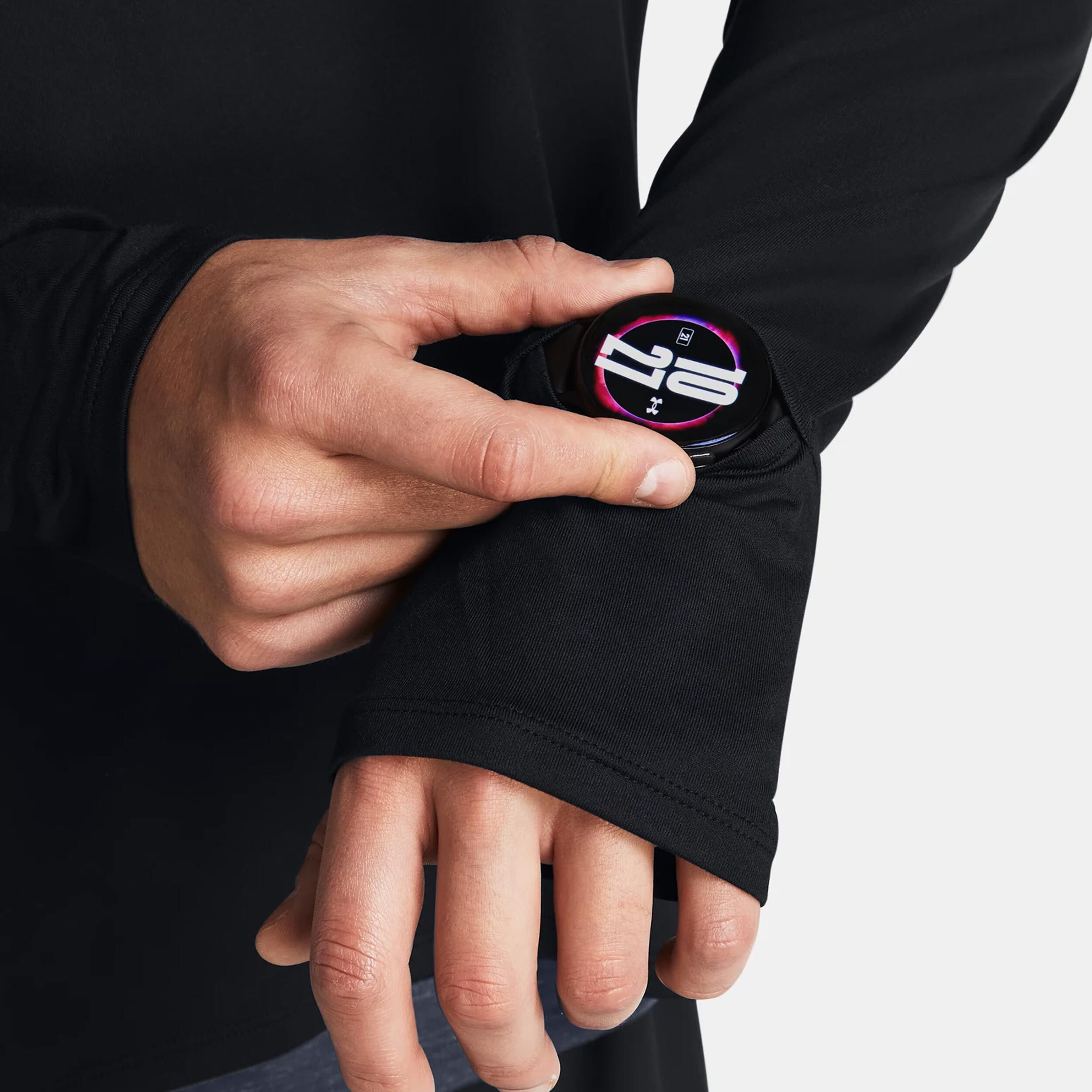 Run Trail Quarter Zip Lauftop Herren - Schwarz