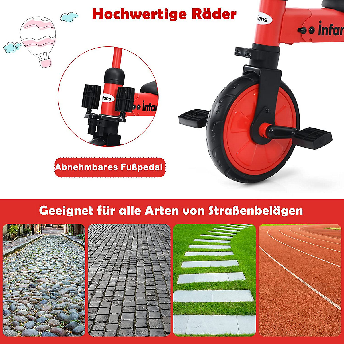 Kinder Laufrad Dreirad & Balance Bike