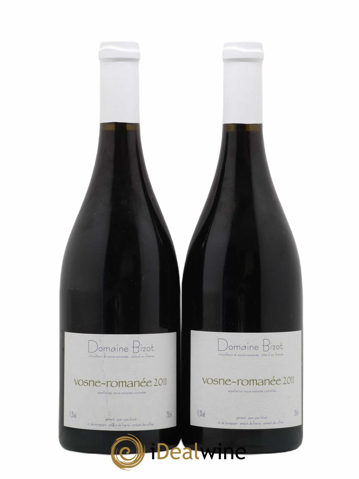 Vosne-Romanée Bizot (Domaine)  2011 - Lot de 2 Bouteilles
