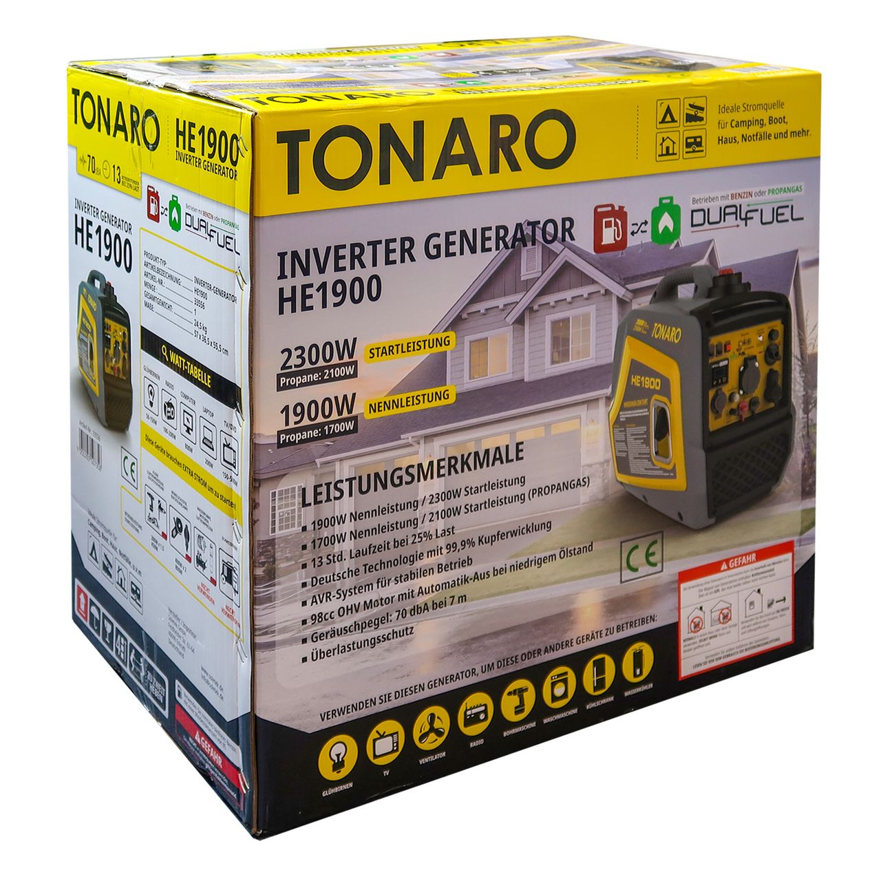 Soletek Tonaro, Dual Fuel Inverter HE1900 - 1.9 KW Leistung
