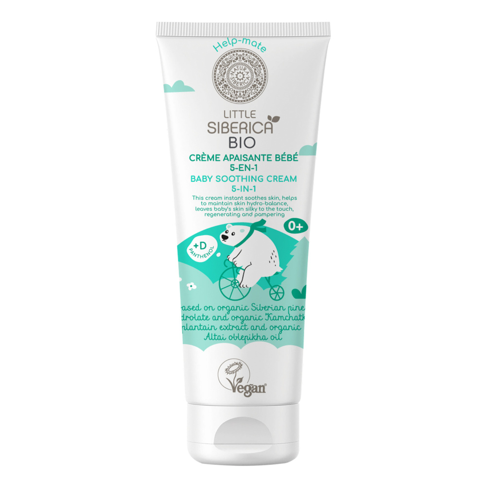Natura Sibérica Crème Apaisante 5-en-1 pour Bébé certifiée Bio Crème apaisante