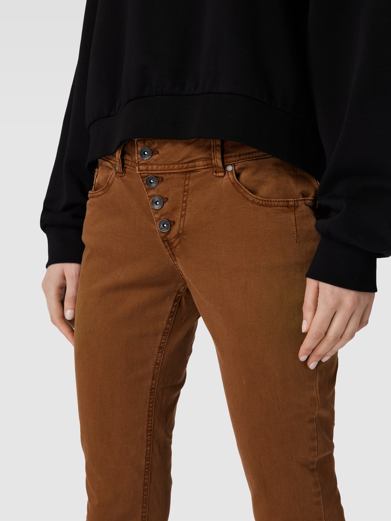 Hose im 5-Pocket-Design Modell 'MALIBU' in cognac