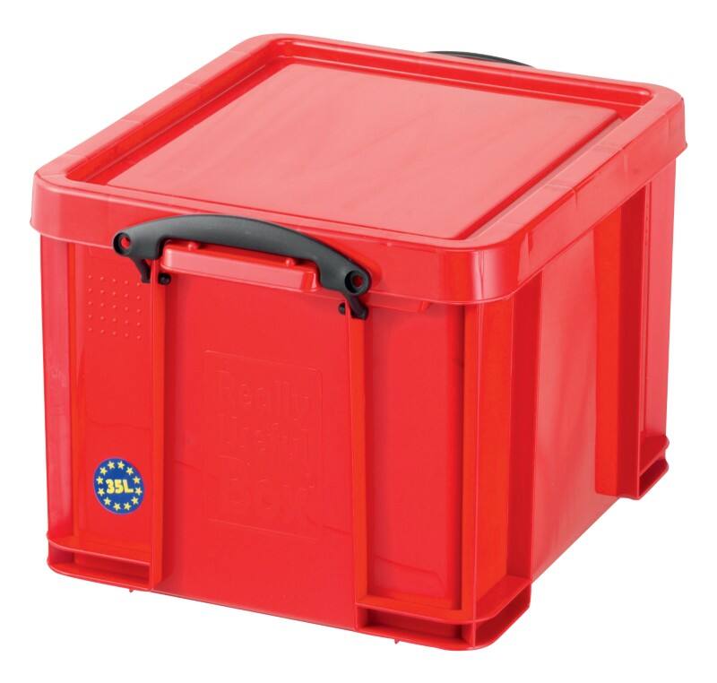 Really Useful Box Aufbewahrungsbox 35R 35 L Rot Polypropylen 48 x 39 x 31 cm
